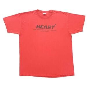 Miami Heat Heart Playoffs Tee Red Size Xl Mens Distressed T Shirt